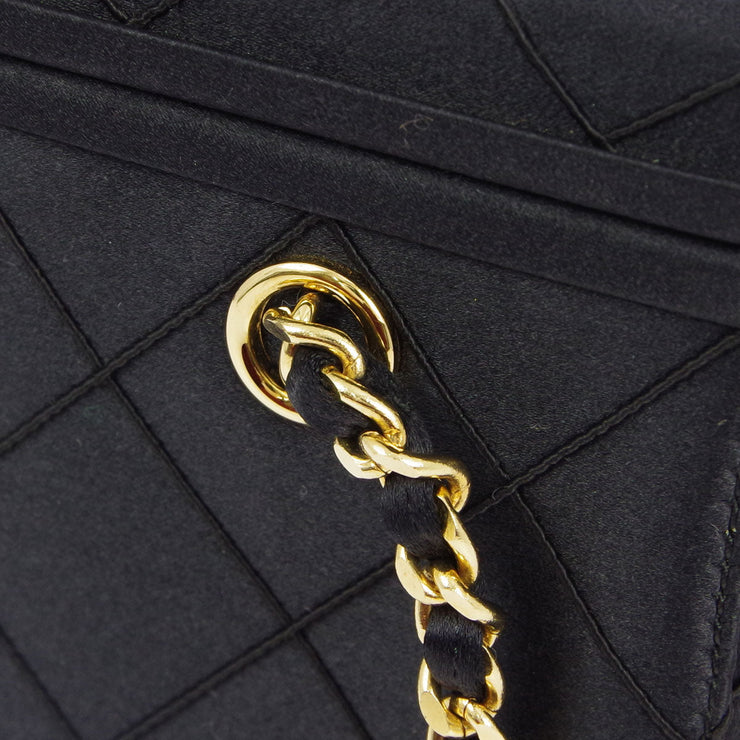 Chanel * Black Satin Shoulder Bag – AMORE Vintage Tokyo