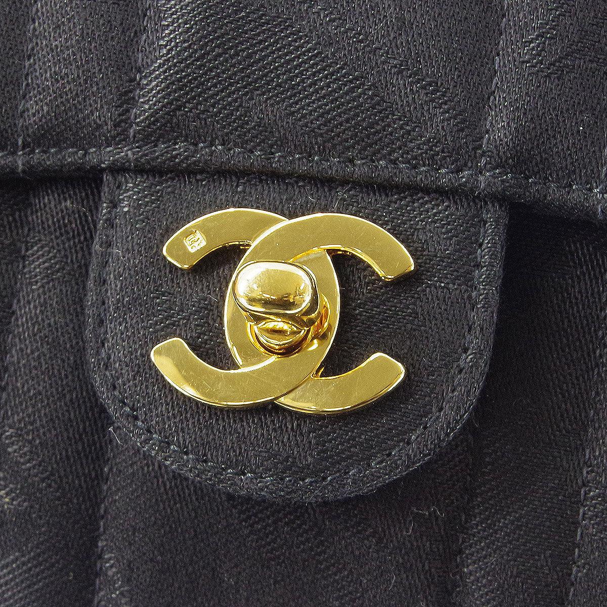 Chanel * 1991-1994 Black Mini Vertical Stitch Classic Square Flap Bag 17