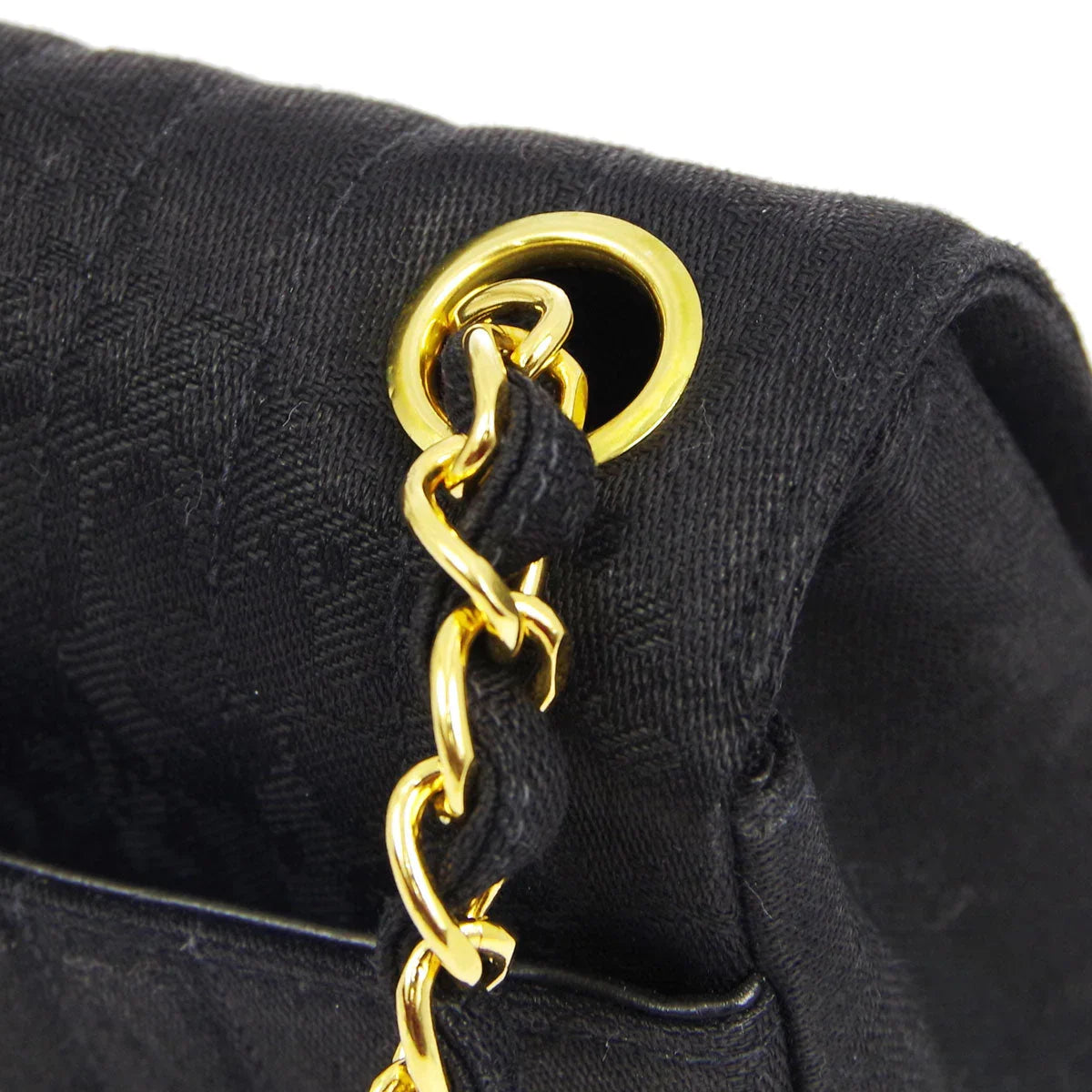 Chanel * 1991-1994 Black Mini Vertical Stitch Classic Square Flap Bag 17