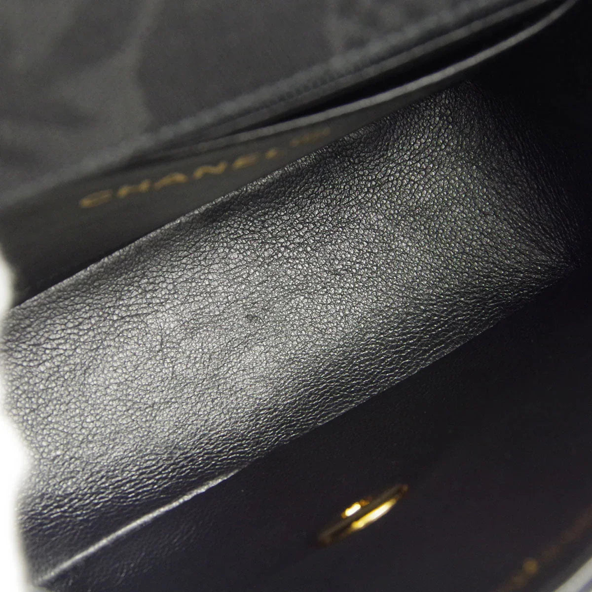 Chanel * 1991-1994 Black Mini Vertical Stitch Classic Square Flap Bag 17