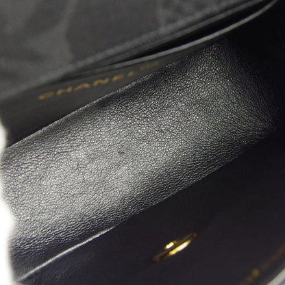 Chanel * 1991-1994 Black Mini Vertical Stitch Classic Square Flap Bag 17