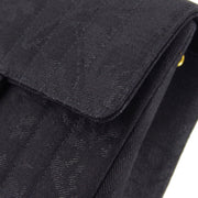 Chanel * 1991-1994 Black Mini Vertical Stitch Classic Square Flap Bag 17