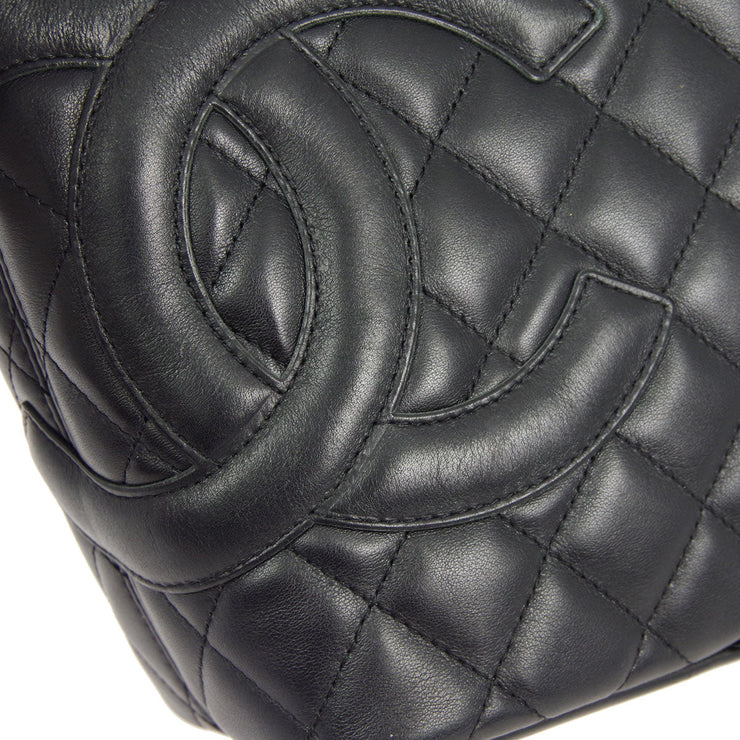 Chanel * Black Calfskin Cambon Ligne Tote Handbag – AMORE Vintage Tokyo
