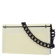 Chanel 2000-2001 Black White Acrylic Chain Shoulder Bag