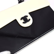 Chanel 2000-2001 Black White Acrylic Chain Shoulder Bag