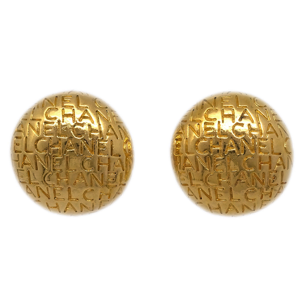 Chanel Vintage - Gold Toned Clip On Earrings - Gold - Earrings