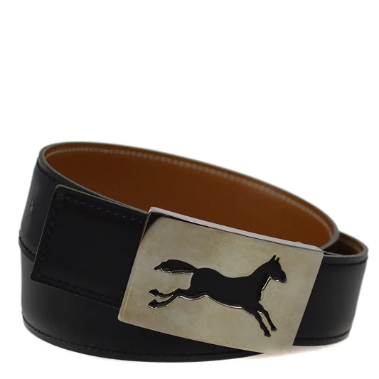 Hermes 1997 Reversible Belt Black #90