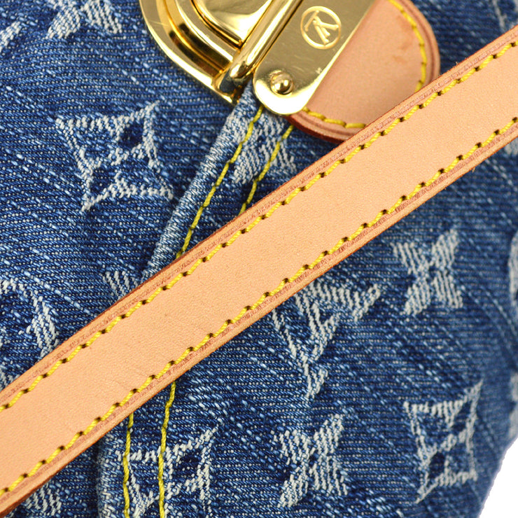 Buy Vintage Louis Vuitton Pleaty Blue Monogram Denim Bag Online in