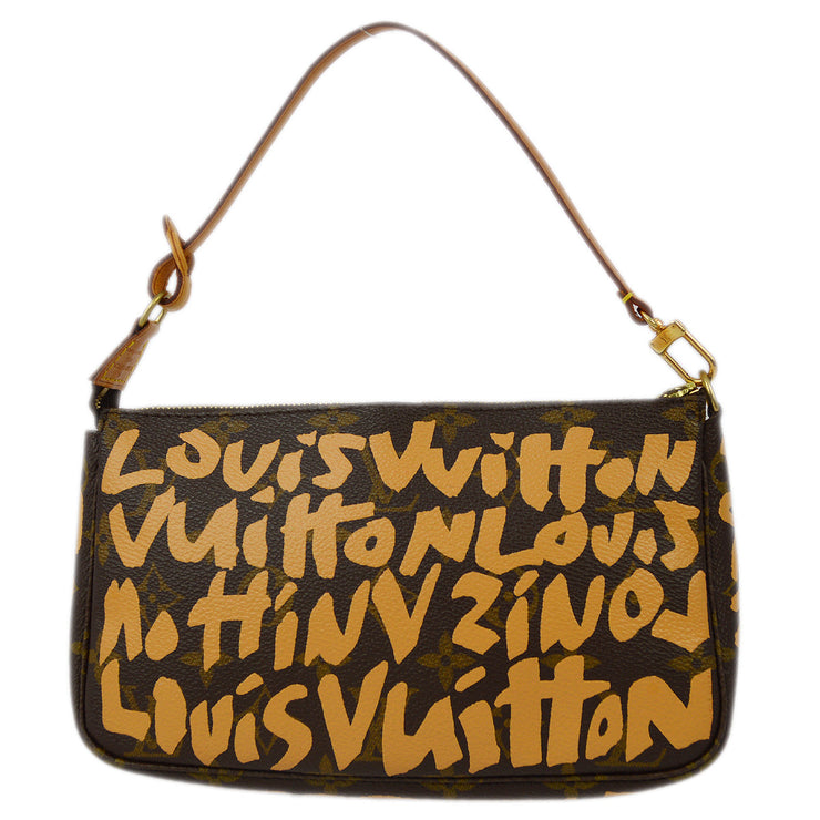 Louis Vuitton 2001 Monogram Graffiti Pochette Accessoires M92193