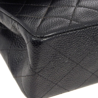 Chanel * 2000-2001 Black Caviar Small Classic Double Flap Bag
