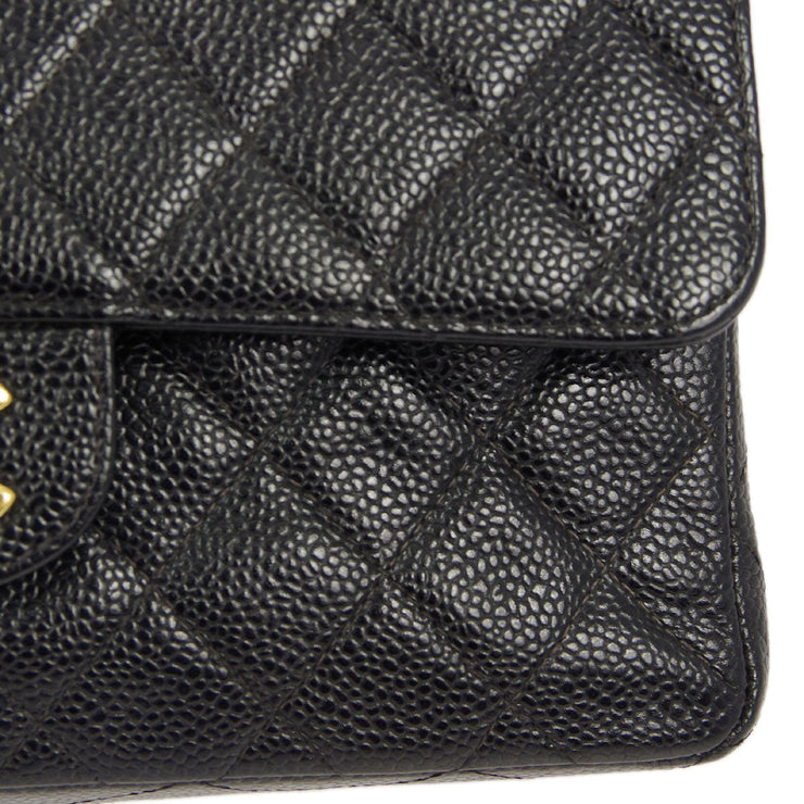 Chanel * 2000-2001 Black Caviar Small Classic Double Flap Bag