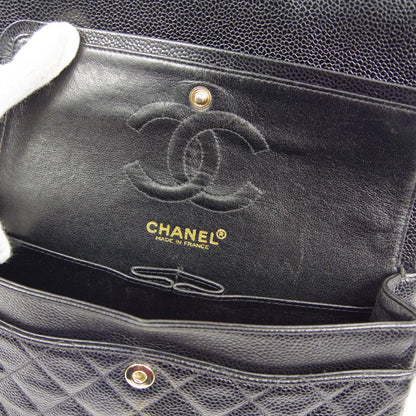 Chanel * 2000-2001 Black Caviar Small Classic Double Flap Bag