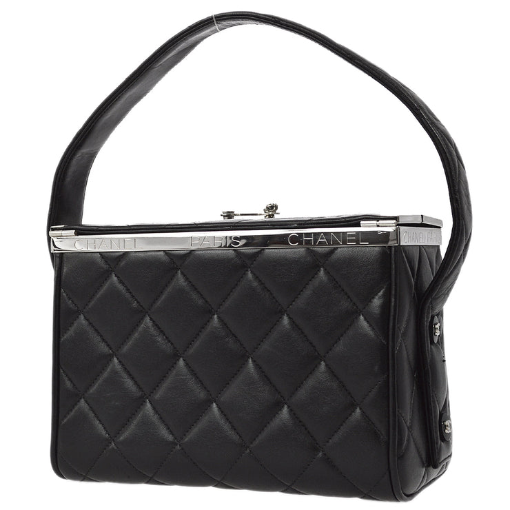 Chanel 1996-1997 Black Lambskin Handbag