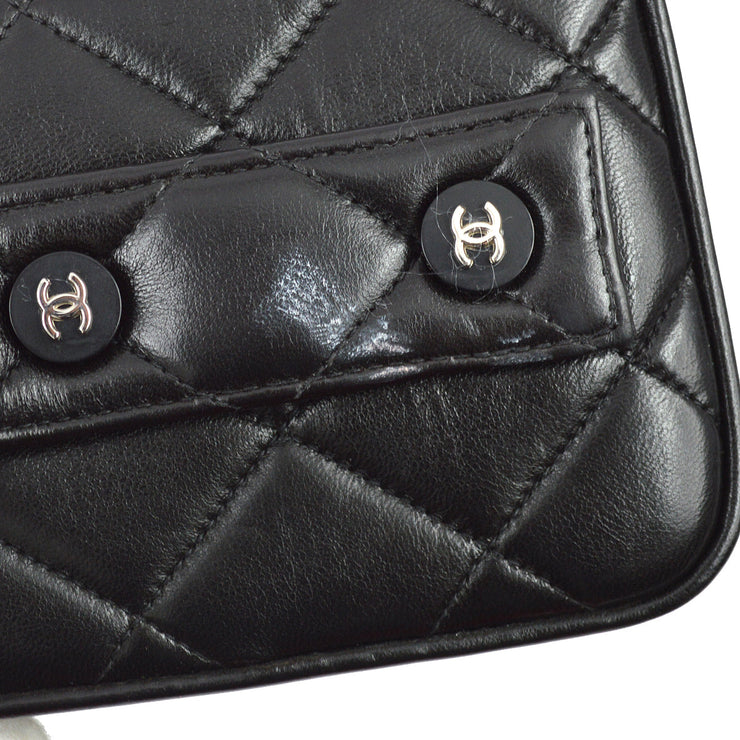 Chanel 1996-1997 Black Lambskin Handbag