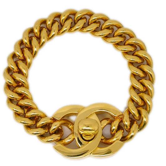 Chanel Turnlock Chain Bracelet Gold 96P
