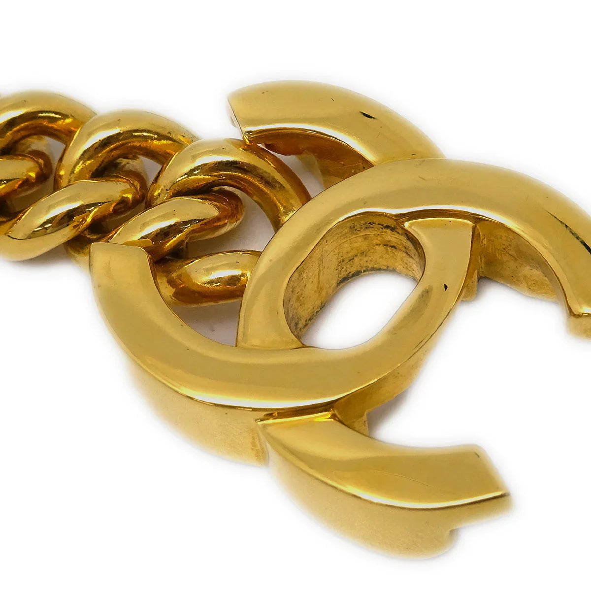 Chanel Turnlock Chain Bracelet Gold 96P