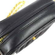 Chanel 1991-1994 Black Lambskin Camera Bag Mini