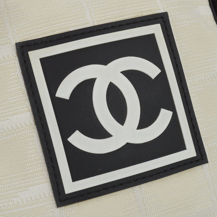 Chanel 2003-2004 Beige Travel Sport Line Shoulder Bag