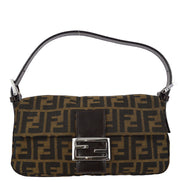 Fendi Brown Zucca Baguette Handbag