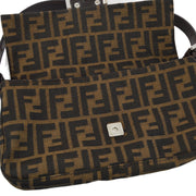 Fendi Brown Zucca Baguette Handbag