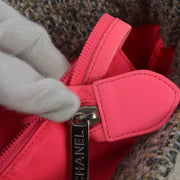 Chanel 2004-2005 Pink Tweed Cambon Ligne Tote Handbag