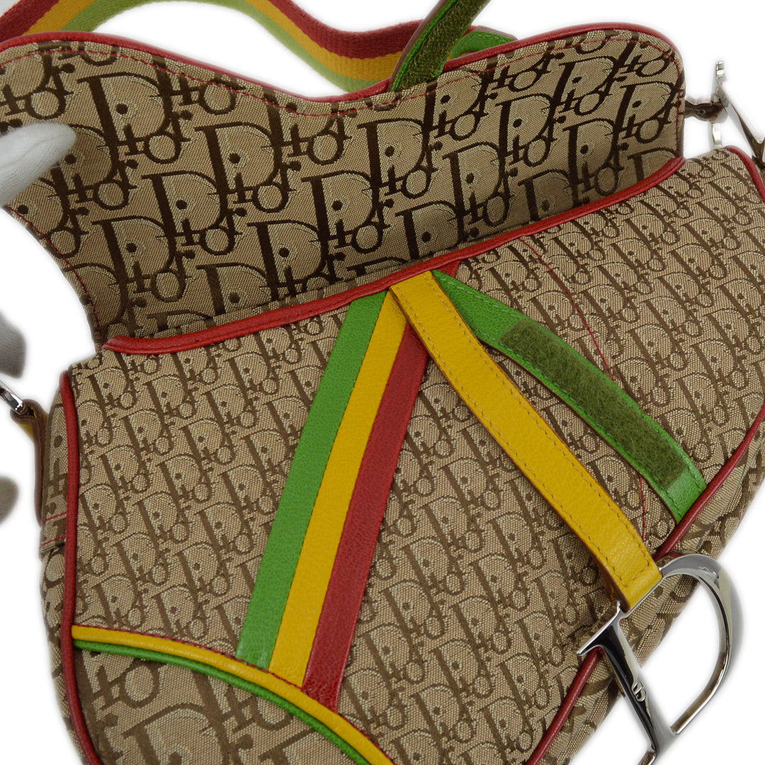 Christian Dior 2004 Rasta Saddle Bag – AMORE Vintage Tokyo