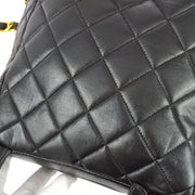 Chanel 1996-1997 Black Lambskin Large Duma Backpack