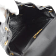 Chanel 1996-1997 Black Lambskin Large Duma Backpack