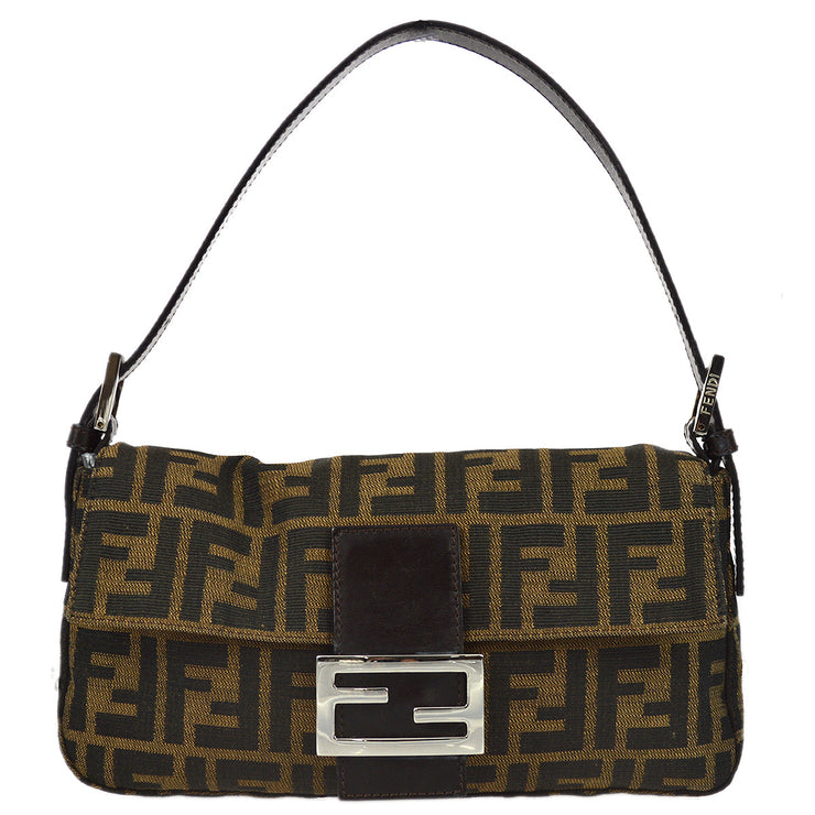 Fendi Brown Zucca Baguette Handbag