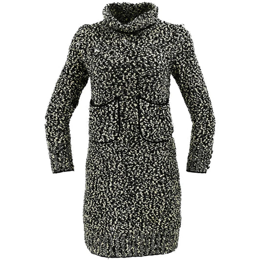 Chanel Fall 1994 roll-neck two-tone minidress #42