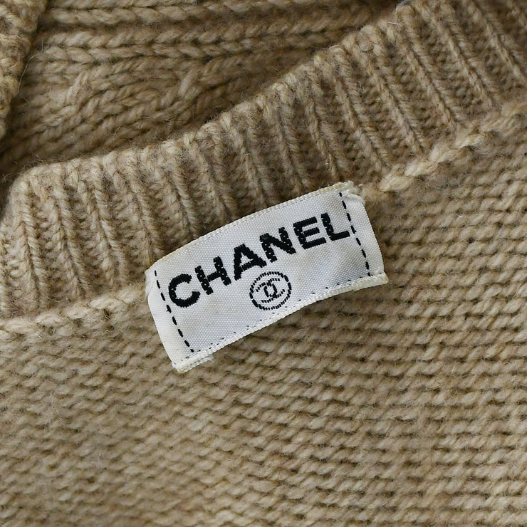 Beige discount chanel sweatshirt