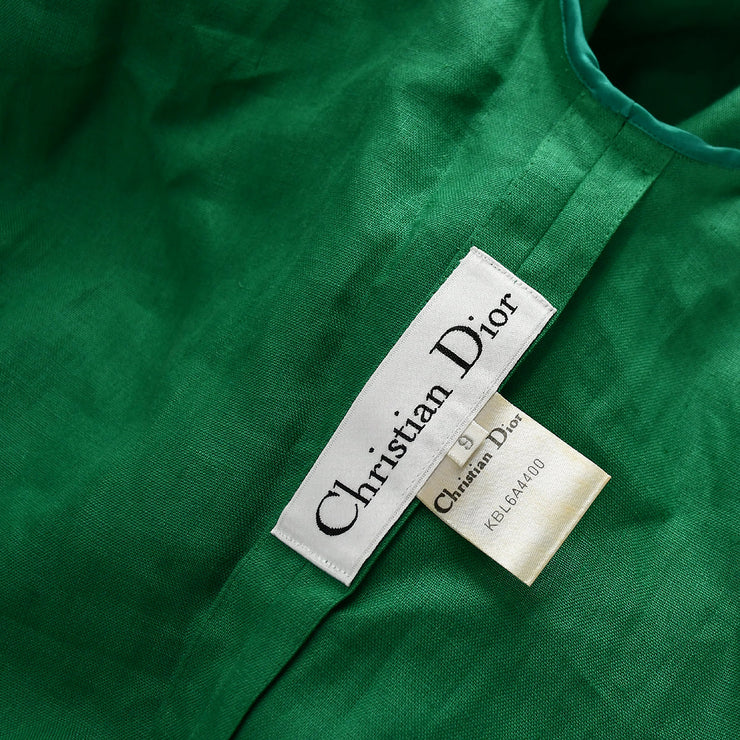 Christian Dior 1980s single-button linen blazer #9
