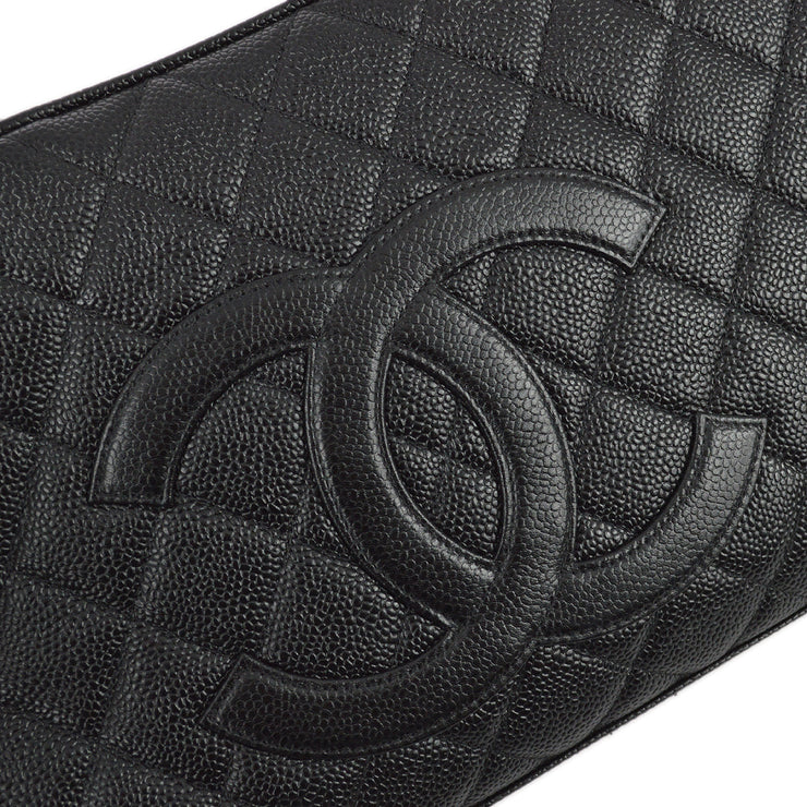 Chanel 2003-2004 Black Caviar Bowling Bag 37