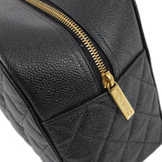 Chanel 2003-2004 Black Caviar Bowling Bag 37