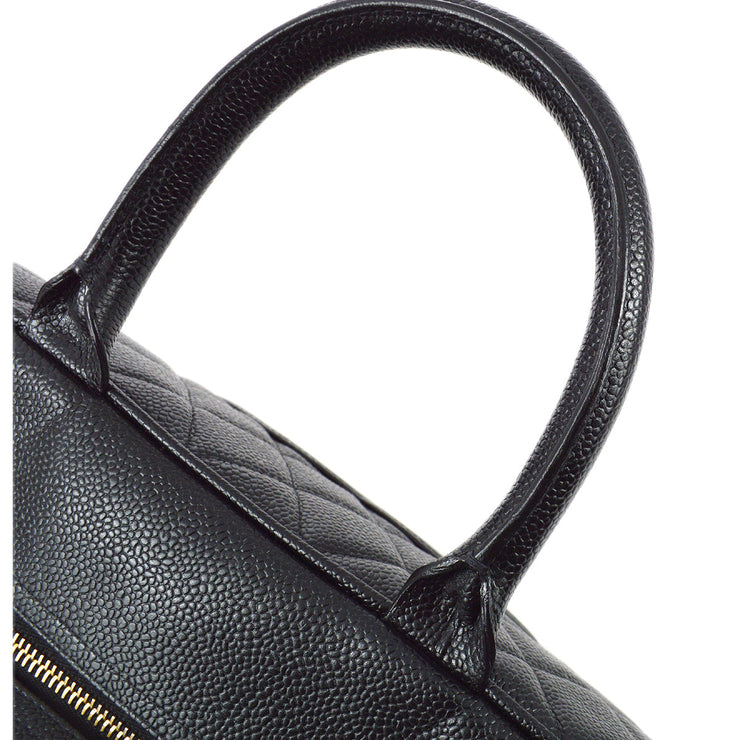 Chanel 2003-2004 Black Caviar Bowling Bag 37