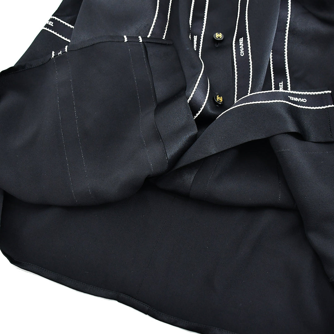 Chanel Blouse Shirt Black 94A #36 – AMORE Vintage Tokyo Chanel Blouse Shirt Black 94A #36 – AMORE Vintage Tokyo