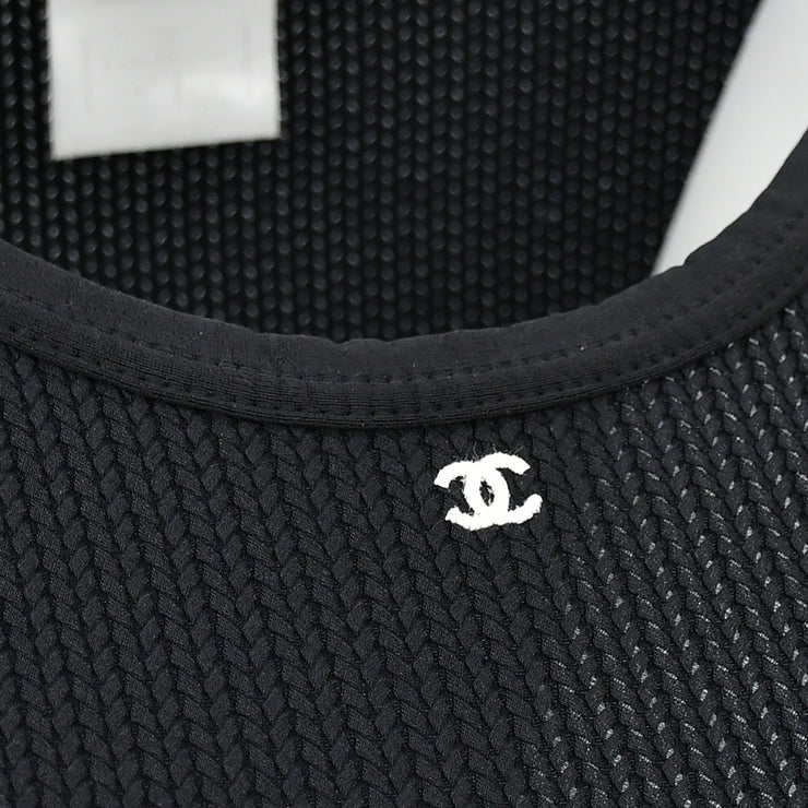 Chanel 1998 cruise logo-embroidered knitted top #40