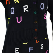 Chanel 2001 fall letter embroidery V-neck jumper skirt #38