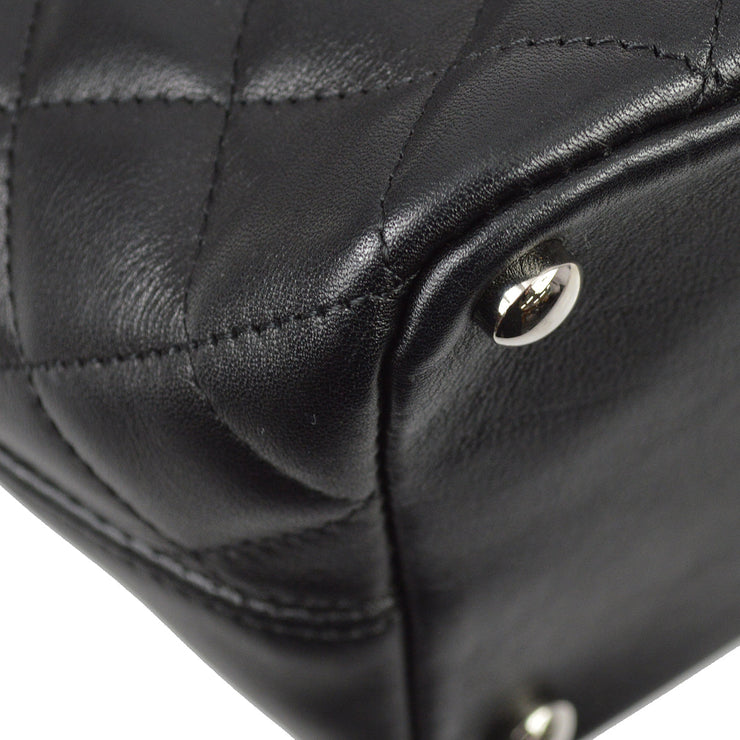 Chanel 2008-2009 Black Calfskin Cambon Ligne Tote Handbag