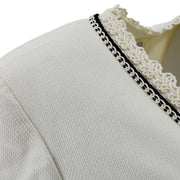 Chanel lace-trim blazer #40