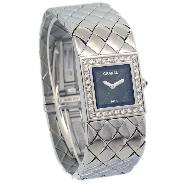 Chanel 1993 Matelasse Watch SS Diamond – AMORE Vintage Tokyo