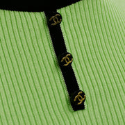Chanel 1995 spring ribbed cotton T-shirt #40