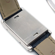 カルティエ タンクバスキュラント 腕時計 Ref.2386 SS クロコダイル
