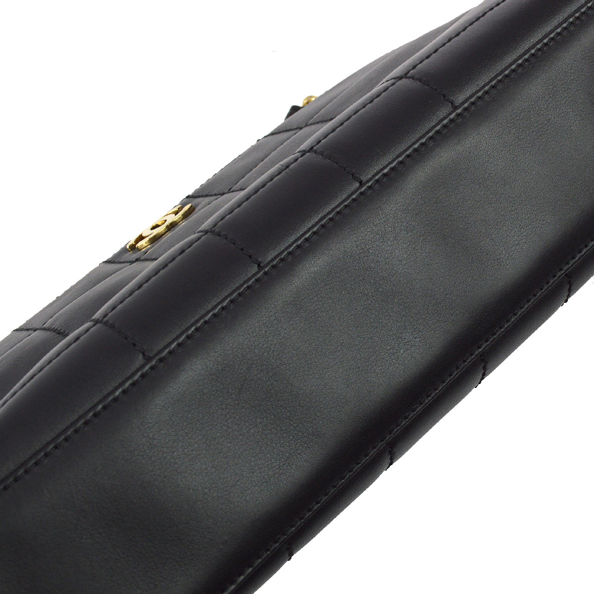 Chanel 2001-2003 Black Lambskin Choco Bar Chain Tote