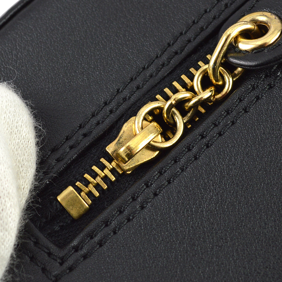 Chanel 2001-2003 Black Lambskin Choco Bar Chain Tote