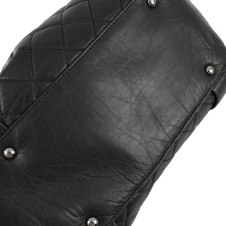 Chanel 2005-2006 Black Nylon Tote Handbag
