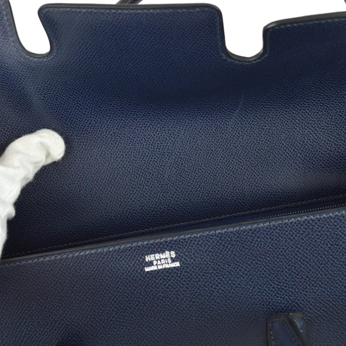 Hermes 2002 Navy Veau Grain Lisse Drag 2 32
