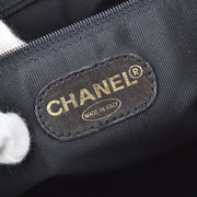 Chanel 1996-1997 Black Caviar Shoulder Tote