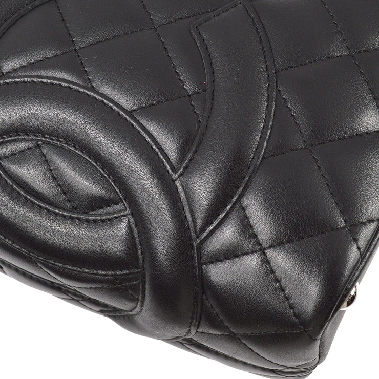 Chanel 2004-2005 Black Calfskin Cambon Ligne Tote Handbag