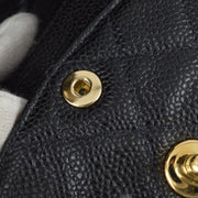 Chanel 2001-2003 Black Caviar Small Classic Double Flap Bag